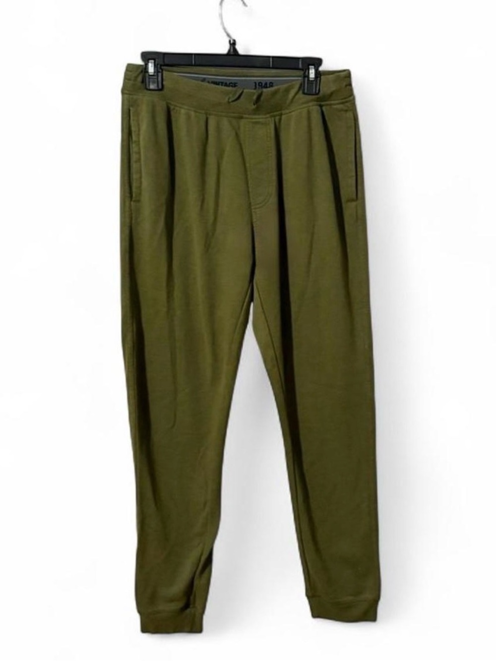 Weatherproof Vintage Olive Green Slim Tapered Jogger Pants Medium